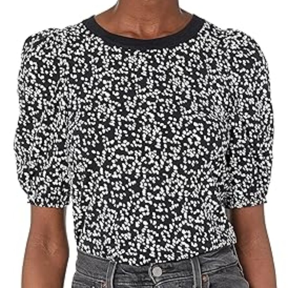 NWT Classic Fit Puff Short Sleeve Crewneck T-Shirt Abstract Dots XXL
